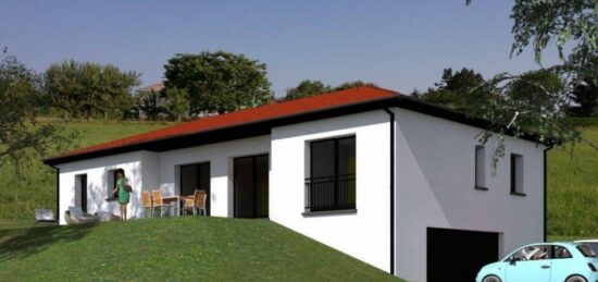 Plan de maison Surface terrain 122 m2 - 7 pièces - 4  chambres -  avec garage 
