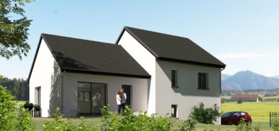 Plan de maison Surface terrain 92 m2 - 5 pièces - 3  chambres -  avec garage 