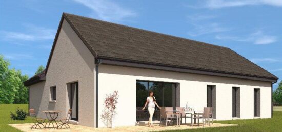 Plan de maison Surface terrain 114 m2 - 5 pièces - 3  chambres -  avec garage 