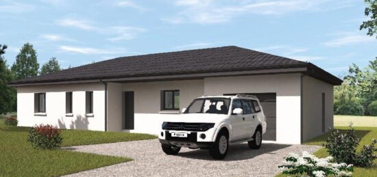 Plan de maison Surface terrain 115 m2 - 5 pièces - 3  chambres -  avec garage 