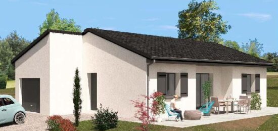 Plan de maison Surface terrain 85 m2 - 4 pièces - 2  chambres -  avec garage 