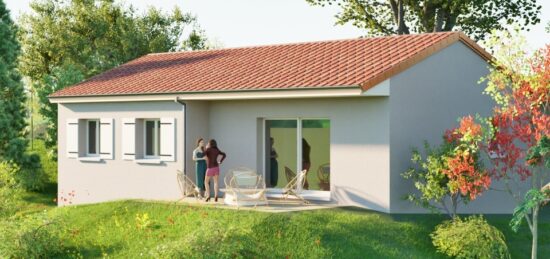 Plan de maison Surface terrain 85 m2 - 3 pièces - 3  chambres -  avec garage 