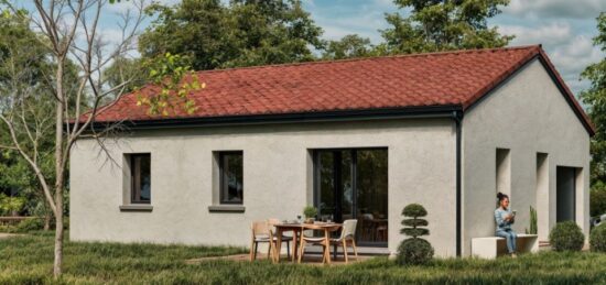 Plan de maison Surface terrain 60 m2 - 4 pièces - 2  chambres -  sans garage 