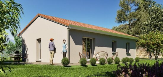 Plan de maison Surface terrain 84 m2 - 5 pièces - 3  chambres -  sans garage 