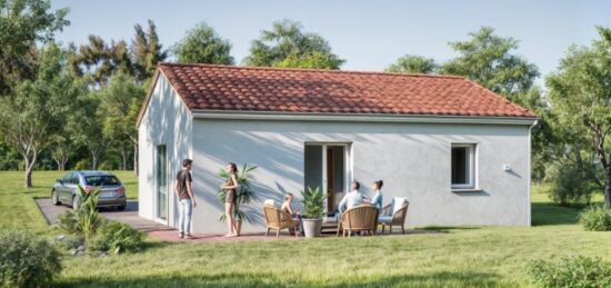 Plan de maison Surface terrain 68 m2 - 4 pièces - 2  chambres -  sans garage 