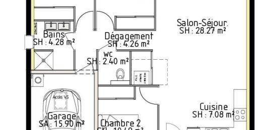 Maison neuve à , Cantal